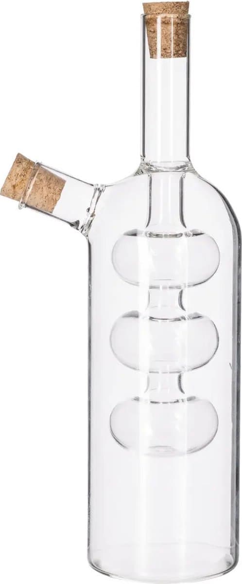 5five Glazen fles met ovale vorm - 22 cl (7 cl), transparant