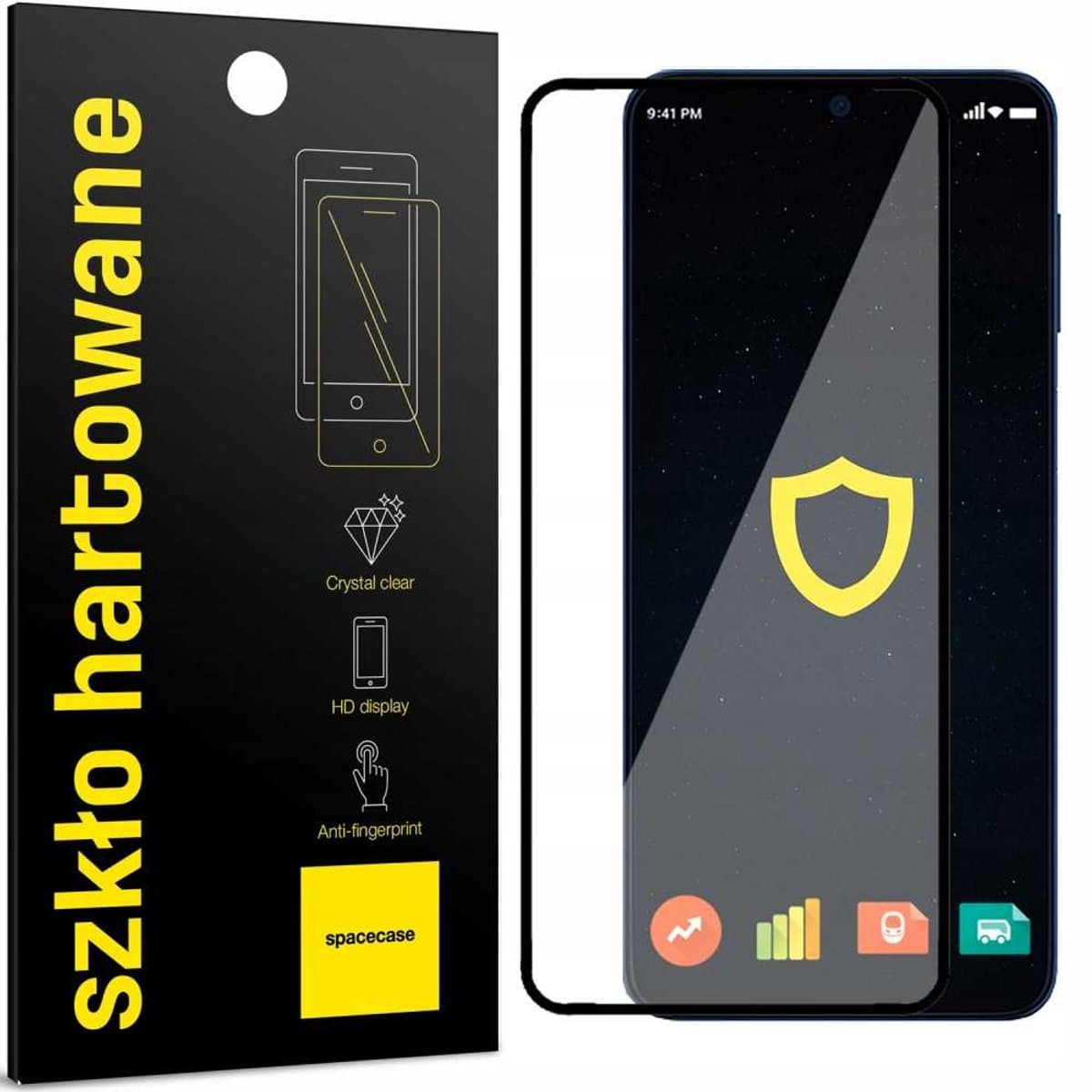Spacecase 5D Gehard Glas Voor Samsung Galaxy M51 Schermbescherming