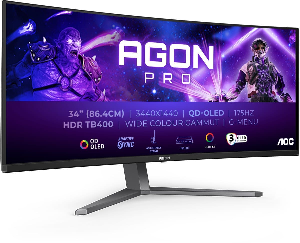 AOC AG346UCD QD-OLED Curved
