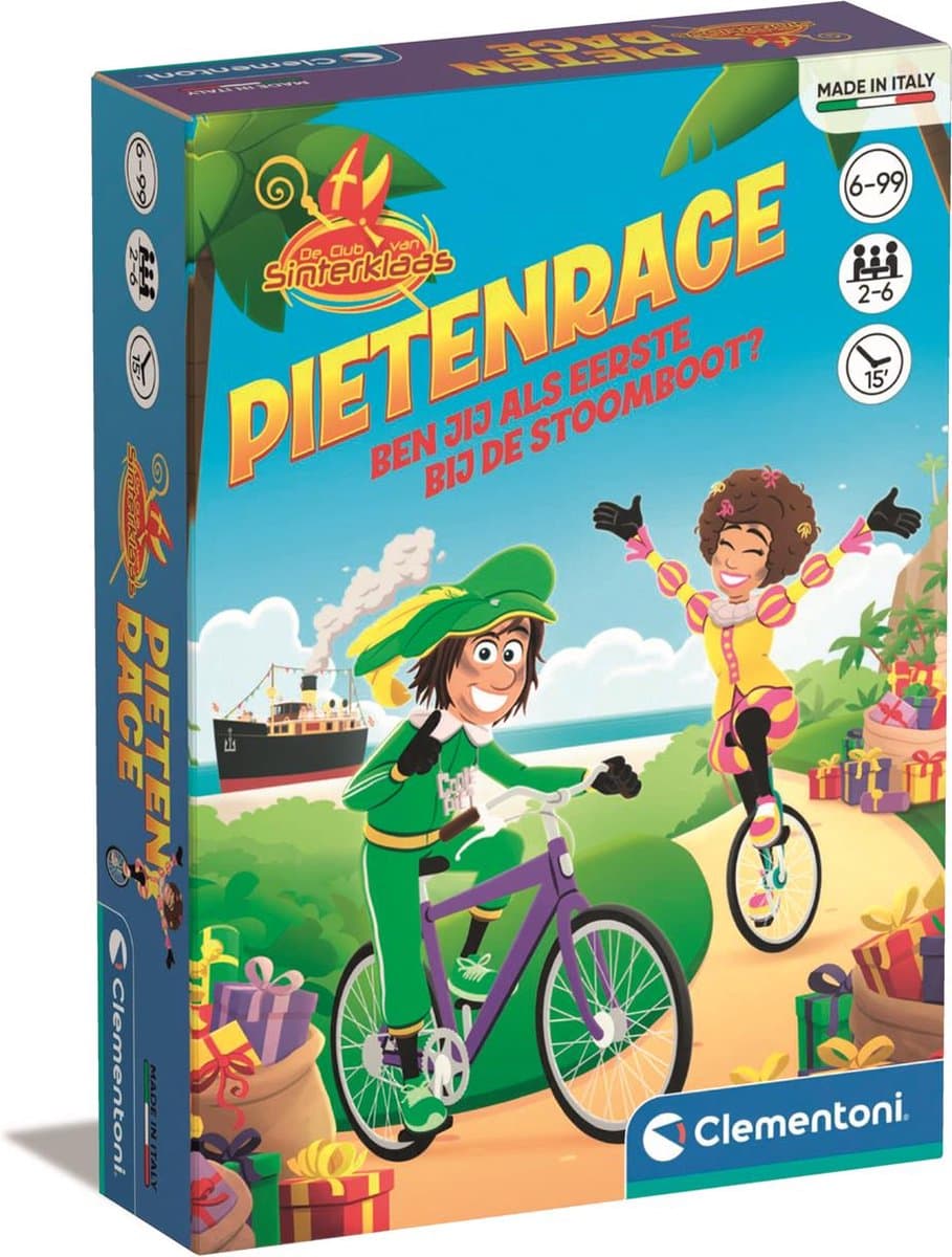Clementoni Sinterklaas Pietenrace bordspel - 2 tot 6 spelers, 15 minuten