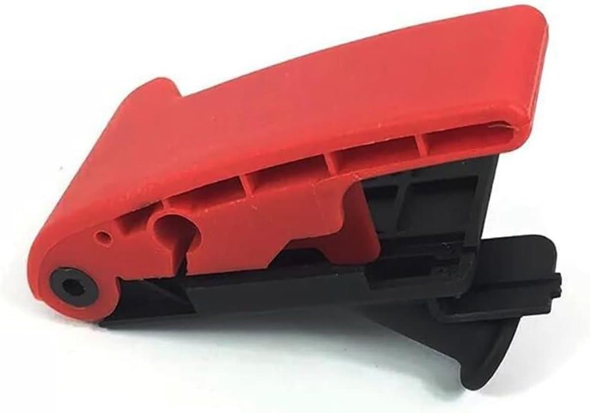Motorkap Hendel - Ontgrendelingshendel - Auto Onderhoud - Duurzaam ABS Materiaal - 8.8 x 3 x 5.2 cm - Rood Zwart