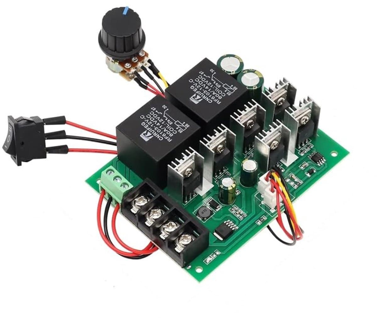 Cosensi - Dailygoods - DC Motor Controller 9-50V, 40A Omkeerbare Toerentalregeling