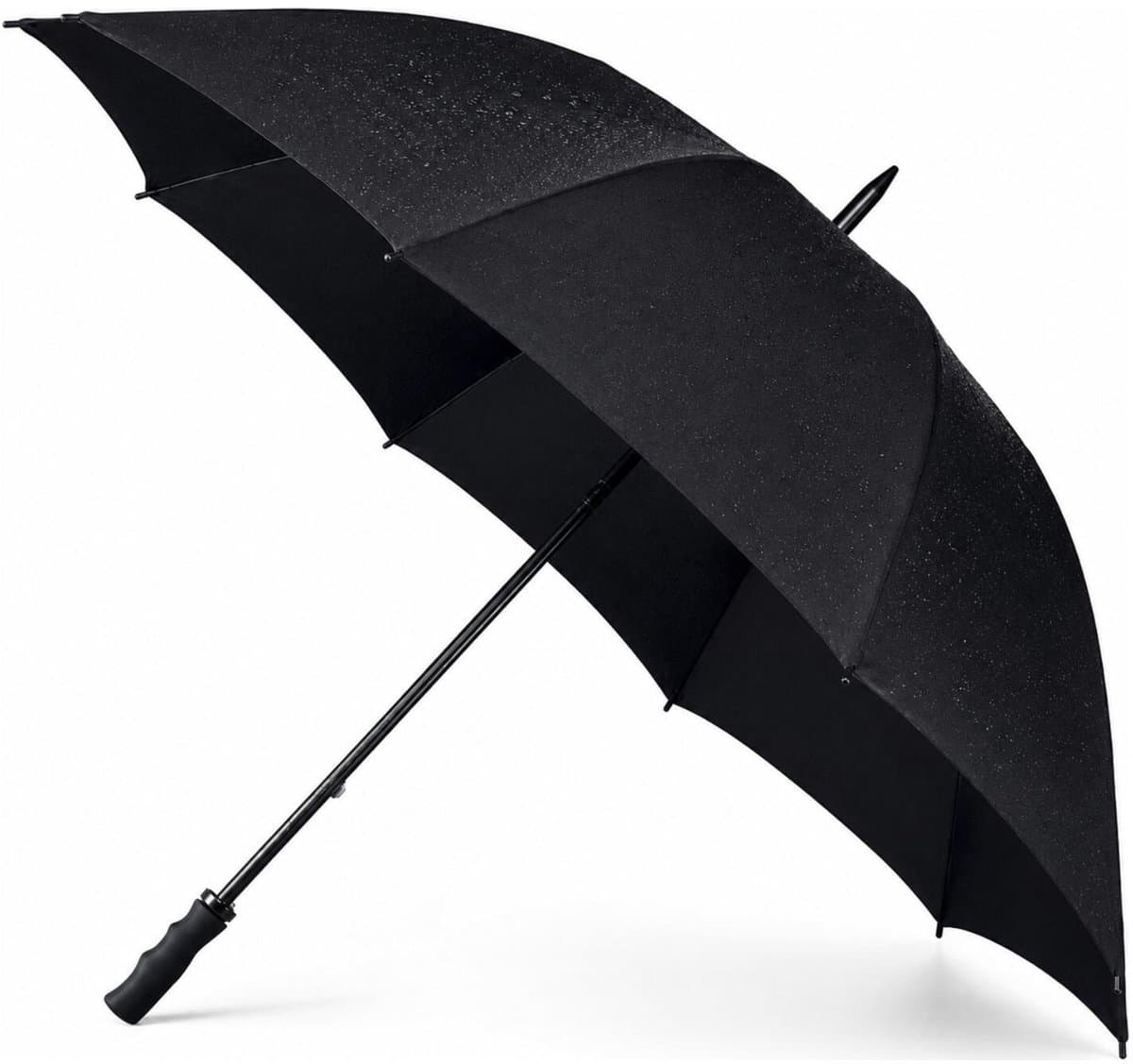 Golf stormparaplu zwart windproof 130 cm
