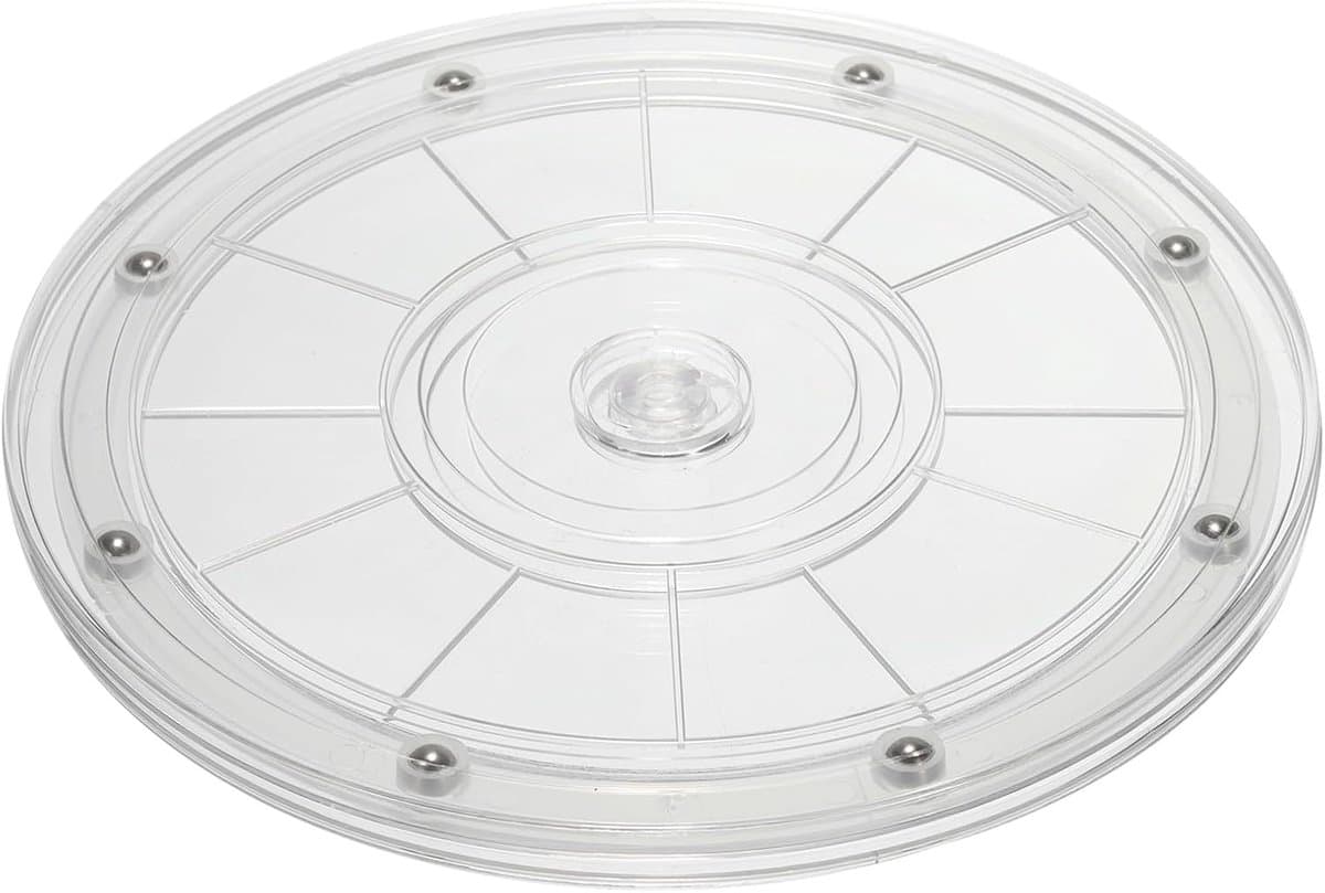 8 Inch Heavy Duty Rotating Swivel Stand - Stalen Lagers - 360° Rotatie Draaitafel Lazy Susan Basis voor Grote Scherm TV en Computers Monitoren - Duidelijk