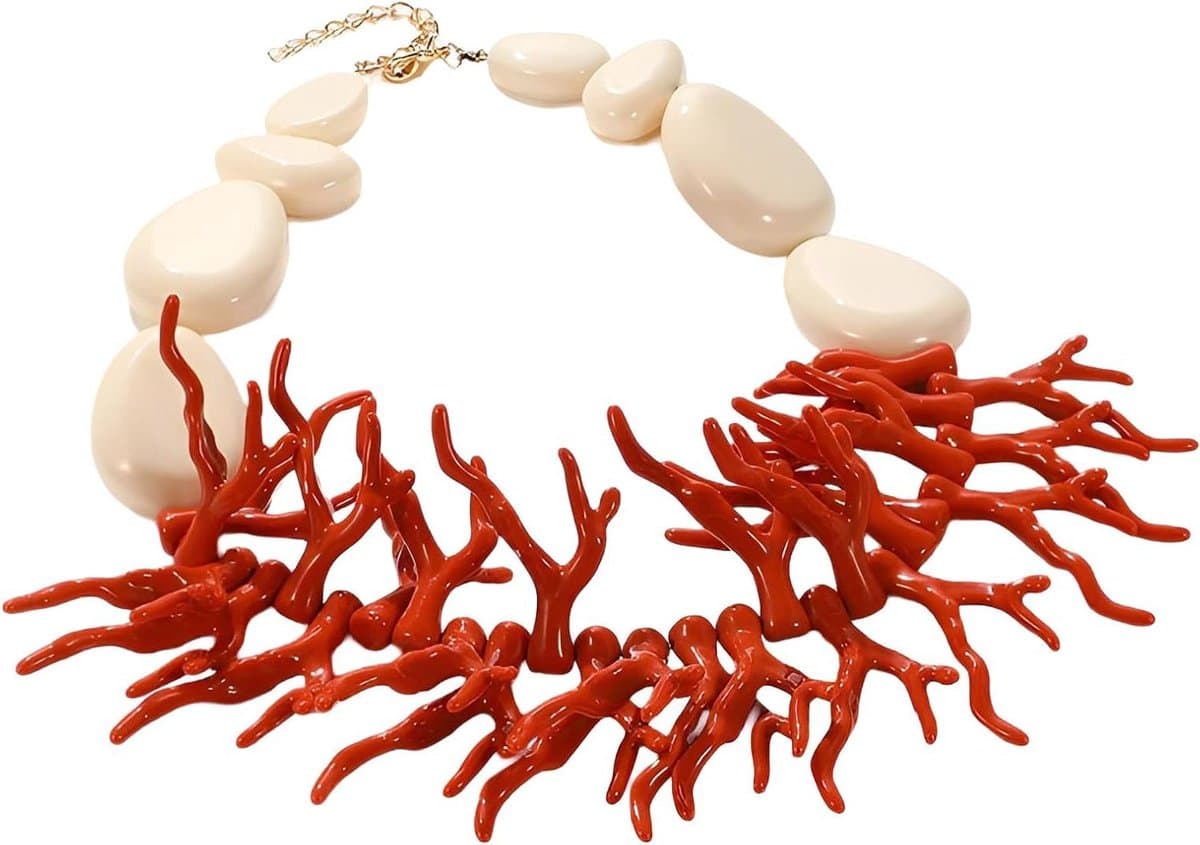 Kralen Ketting - Boho Bib - Feestelijke Stijl - Grote Kleurrijke Kralen - Unieke Maat - Multicolor