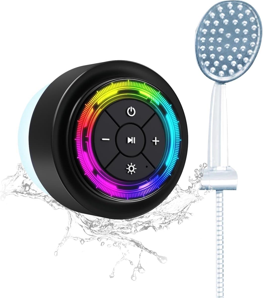 Draagbare Bluetooth Speaker - Waterdichte Speaker - Muziek Luisteren - IPX7 Waterdicht - 12 Uur Speeltijd - Wit