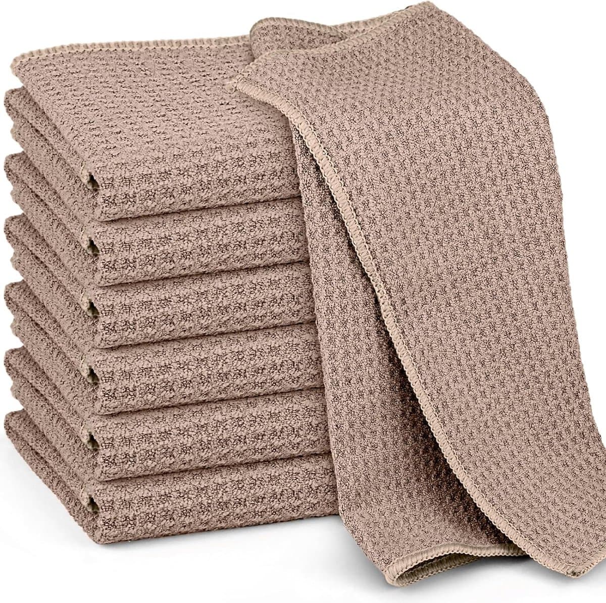 6x Microfiber Cleaning Cloth for Glass and Windows, Lint Free Wondercloths 400GSM, Magic Shower Wipes Bathroom Dry Cloth, Washable Cloth Duster for Kitchen Mirrors Car Motorcycle
