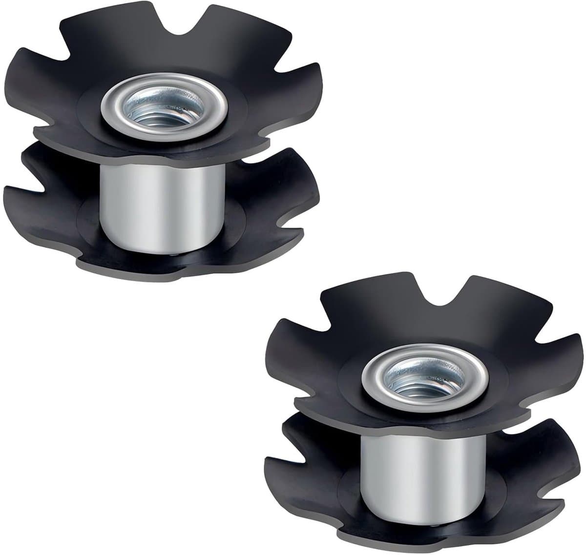 Allecto - Qrity 2 Stuks Fiets Headset Star Nut voor Vorken 1-1/8 Inch (28.6mm)