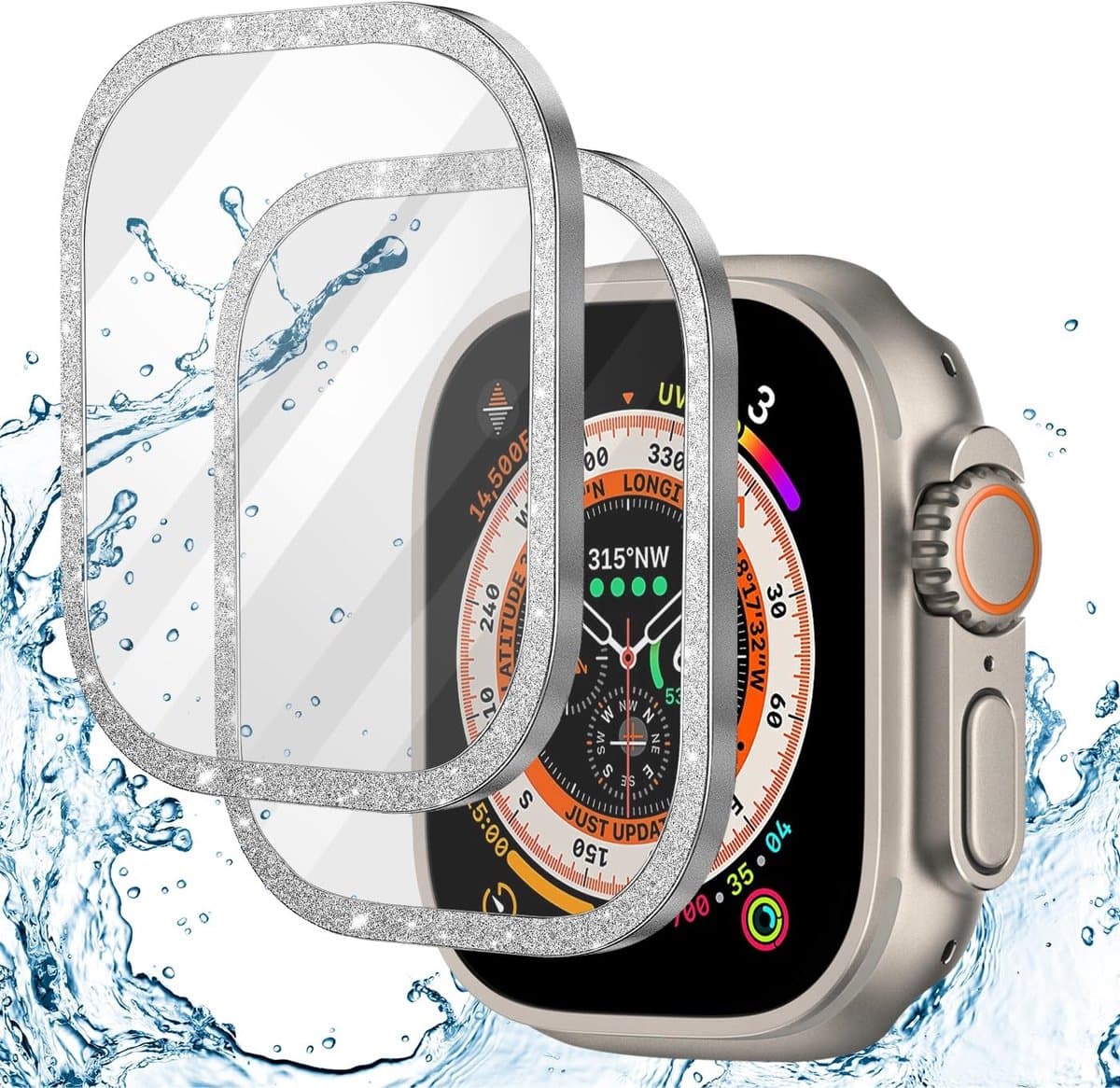 Dailygoody - Schermbeschermer - Apple Watch Ultra 49mm - Krasbestendig - Bubbelvrij - Volledige Dekking - HD Glazen Bescherming - Geschikt voor Apple ..