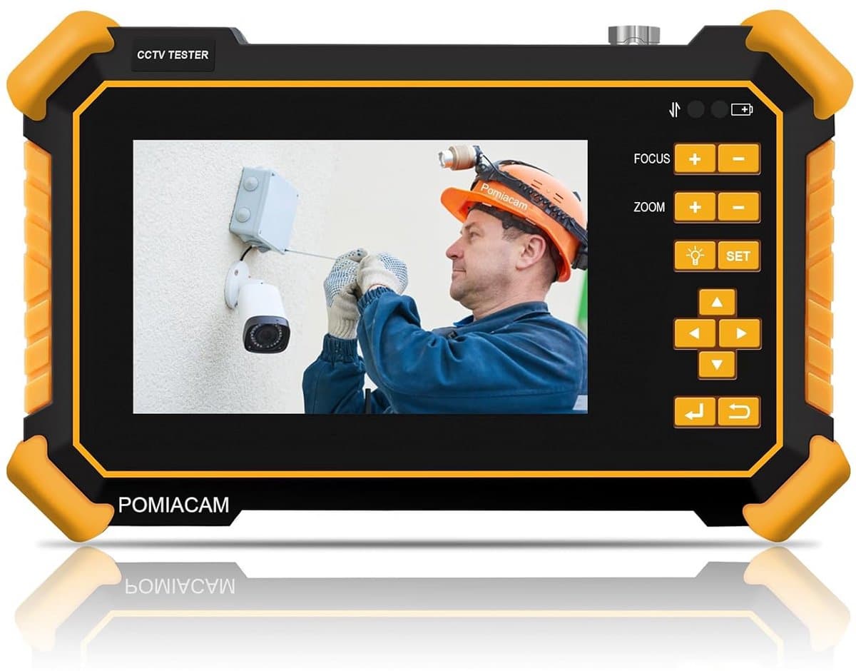 CCTV Camera Tester 4.3 inch 8MP HD Monitor voor CVI TVI AHD en CVBS met 4000 mAh Batterij en DC12V Uitgang