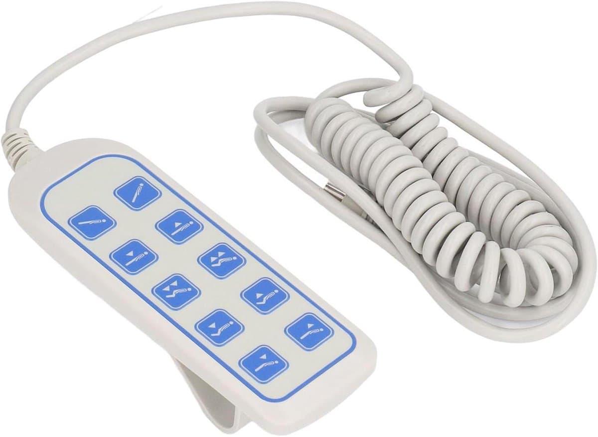 Hefstoel Handcontroller - Afstandsbediening Hefbed - Slim Huis Bediening - IP66 Waterdicht - 8-polige Stekker - Zwart