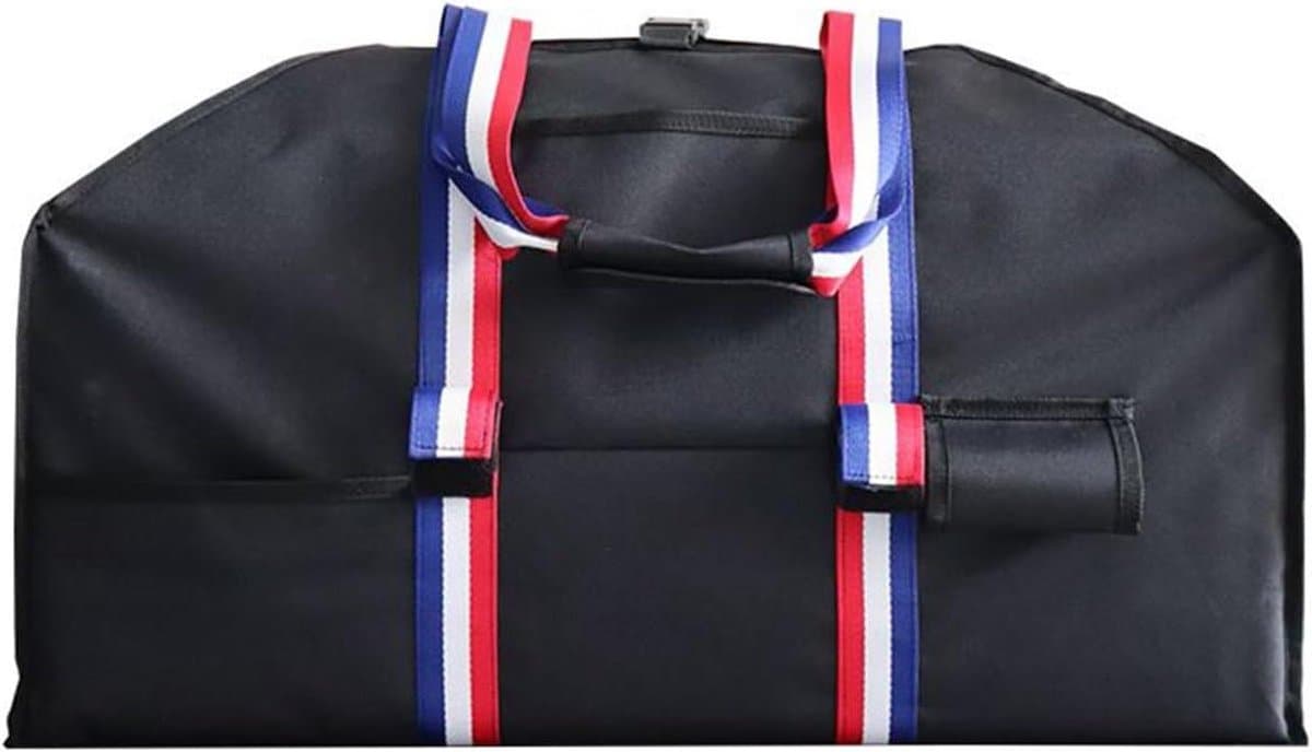 Houtmand Tas - Draagbaar Opbergrek - Haardhout Opslag - Waterdicht Oxford Materiaal - 60 cm Lengte - Zwart