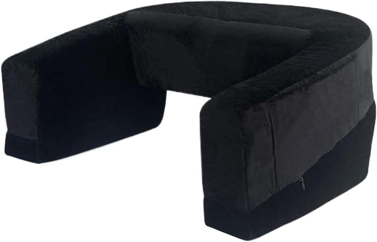 Bureaukussen - Werkkussen tablet - Comfortabel werken - Met zijvakken - 54 x 43 x 28 cm - Grijs