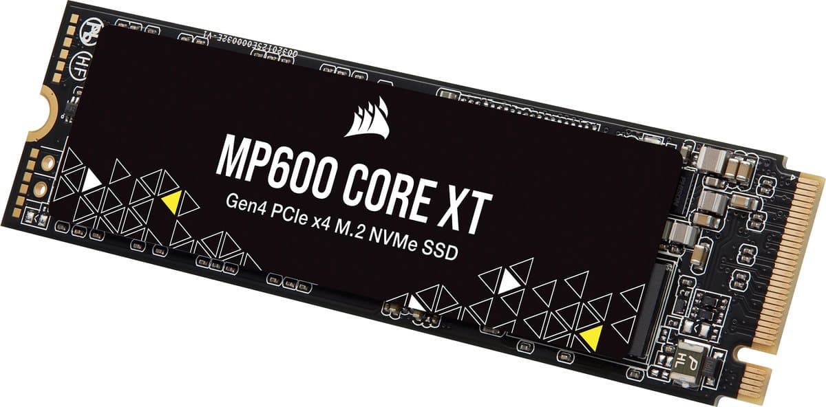 Corsair MP600 Core XT R2 2TB - SSD M.2 2280 - PCI Express 4.0 x4 - 2 TB - NVMe 1.4 - 3D TLC - 450TBW - zwart