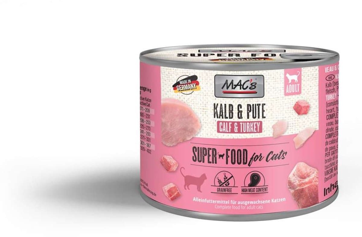 MAC's CAT - blik 6x200g - kalfsvlees & kalkoen