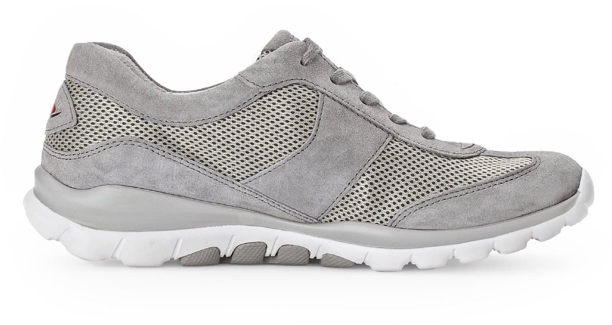 Gabor rollingsoft sensitive 66.966.39 - dames rollende wandelsneaker - Grijs - maat 41 (EU) 7.5 (UK)