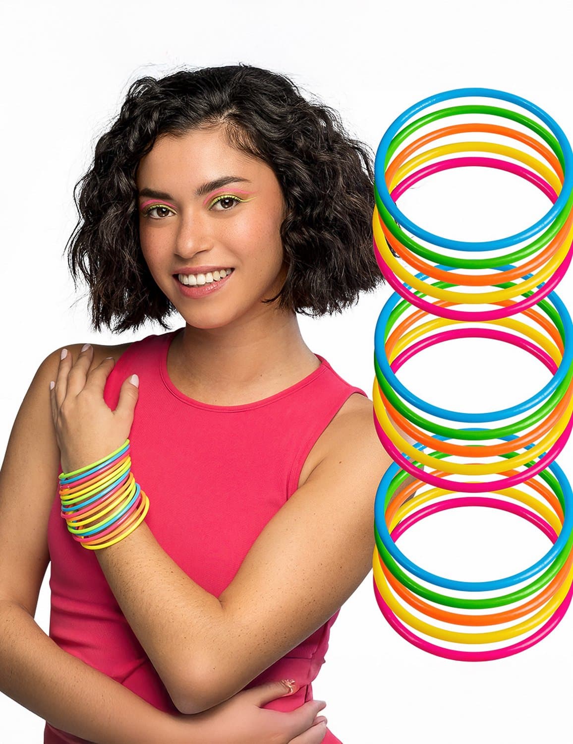 PARTYPRO - Set van fluo armbandjes voor volwassenen