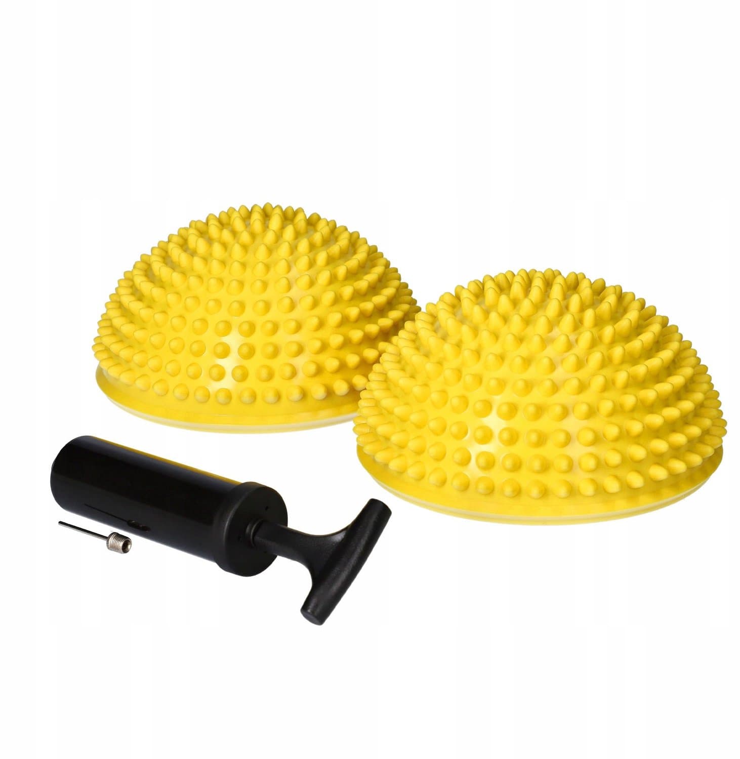 Sensorische Balans Halve Bollen Set 2 Stuks Geel + Pomp