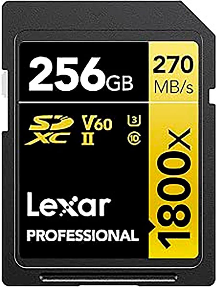 Lexar Professional SDXC 1800x GOLD 256GB 180MB/s