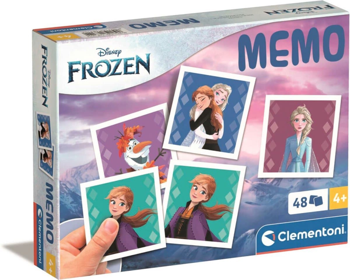 Clementoni Frozen geheugenspel - 48 kaarten, multikleur