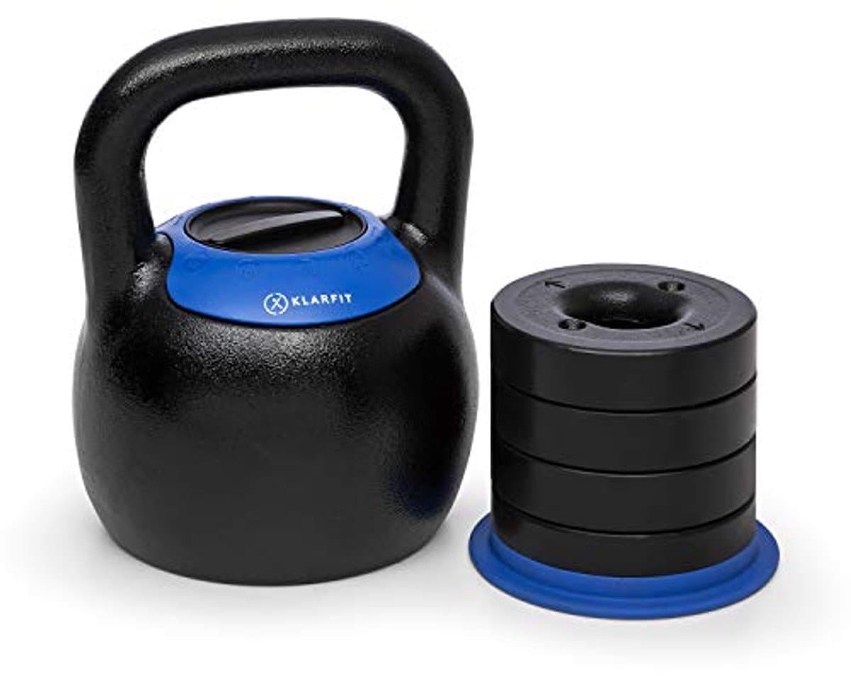 Verstelbare Kettlebell - Ruimtebesparende Halters van Gietijzer met Gewichten van 8 tot 24 kg