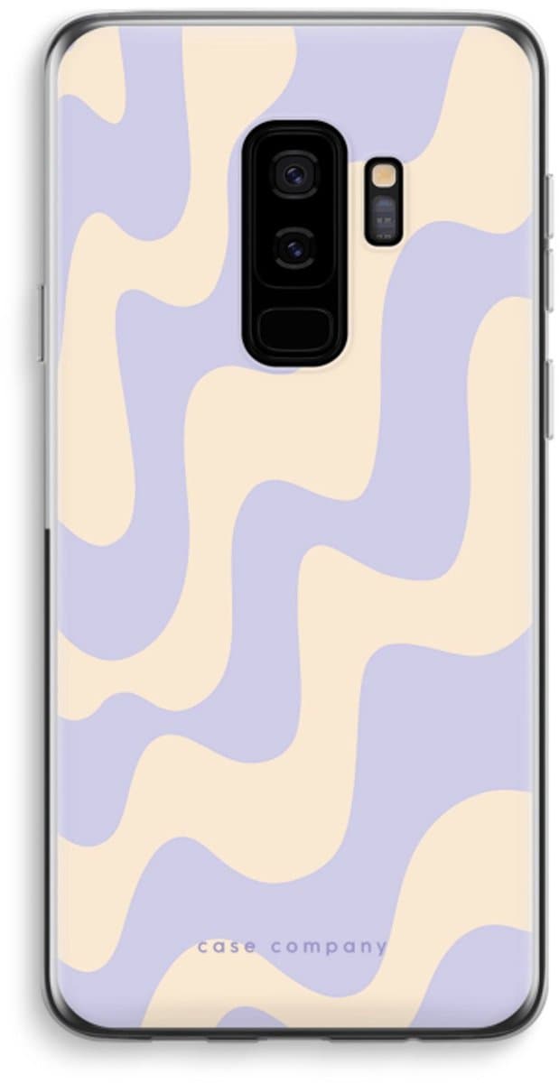 Case Company® - Hoesje geschikt voor Samsung Galaxy S9 Plus hoesje - Flow - Soft Cover Telefoonhoesje - Bescherming aan alle Kanten en Schermrand
