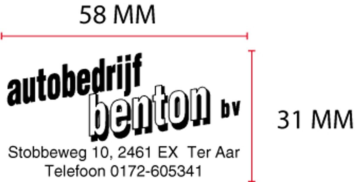 Tekstplaatje Trodat Printy 4928