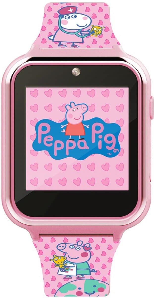 Accutime Peppa Pig Smartwatch Kinderen - Selfie Camera, Foto & Video - Roze