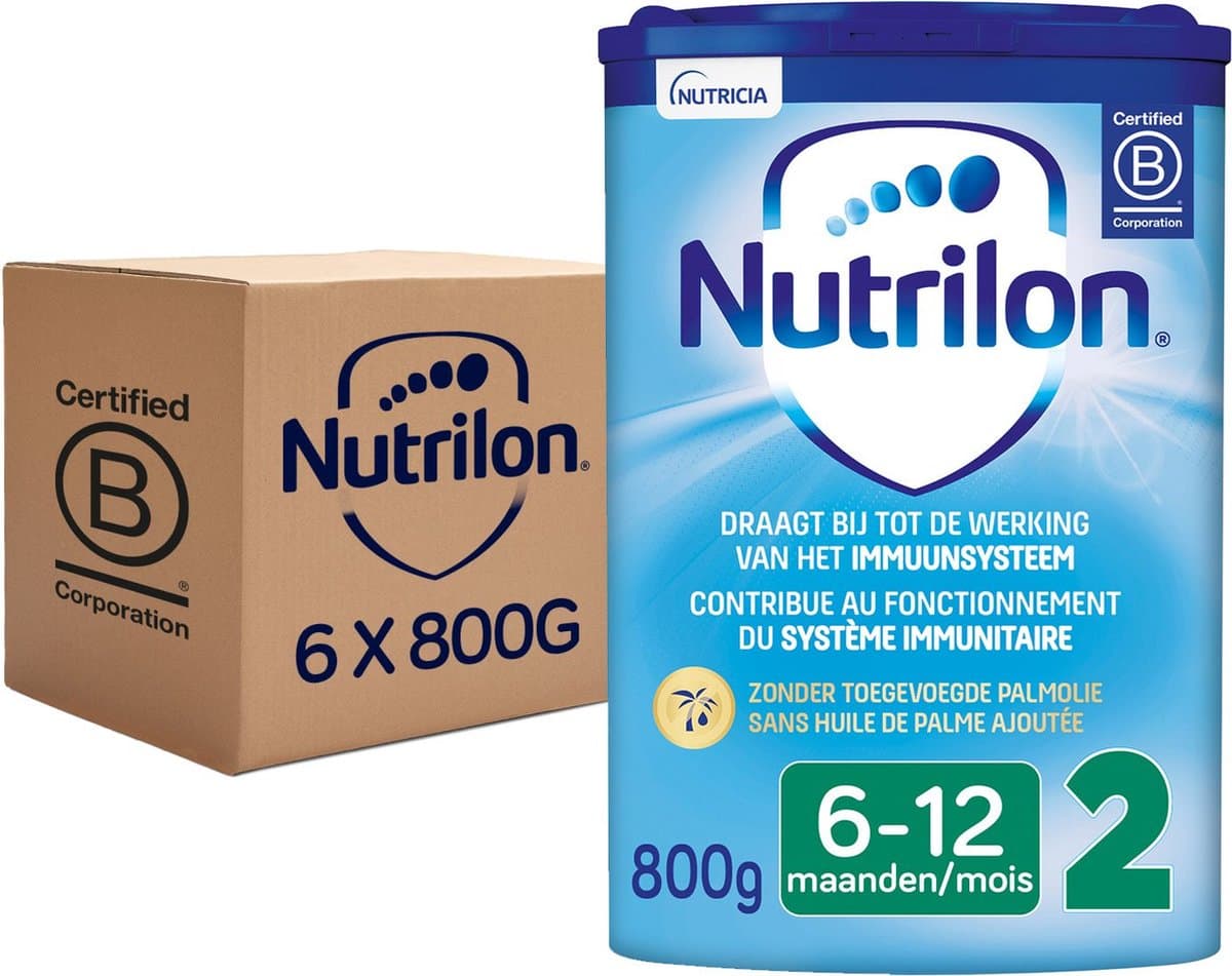 Nutrilon 2 Standaard - Baby melkpoeder van 6 tot 12 maanden - Voor een gezonde groei - 6 stuks