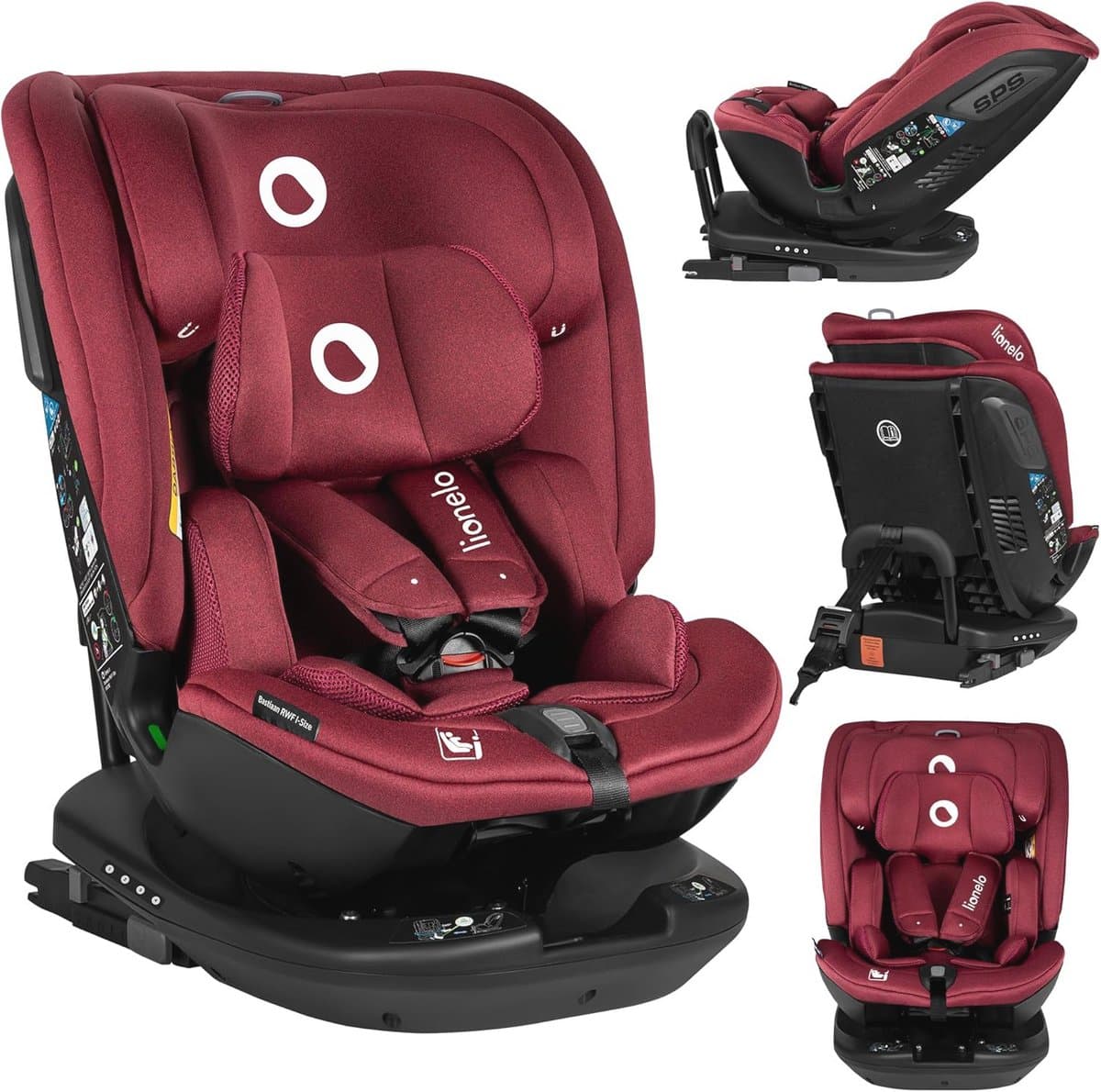 360° Draaibaar Autostoel voor Kinderen met ISOFIX – i-Size R129 (40-150 cm)