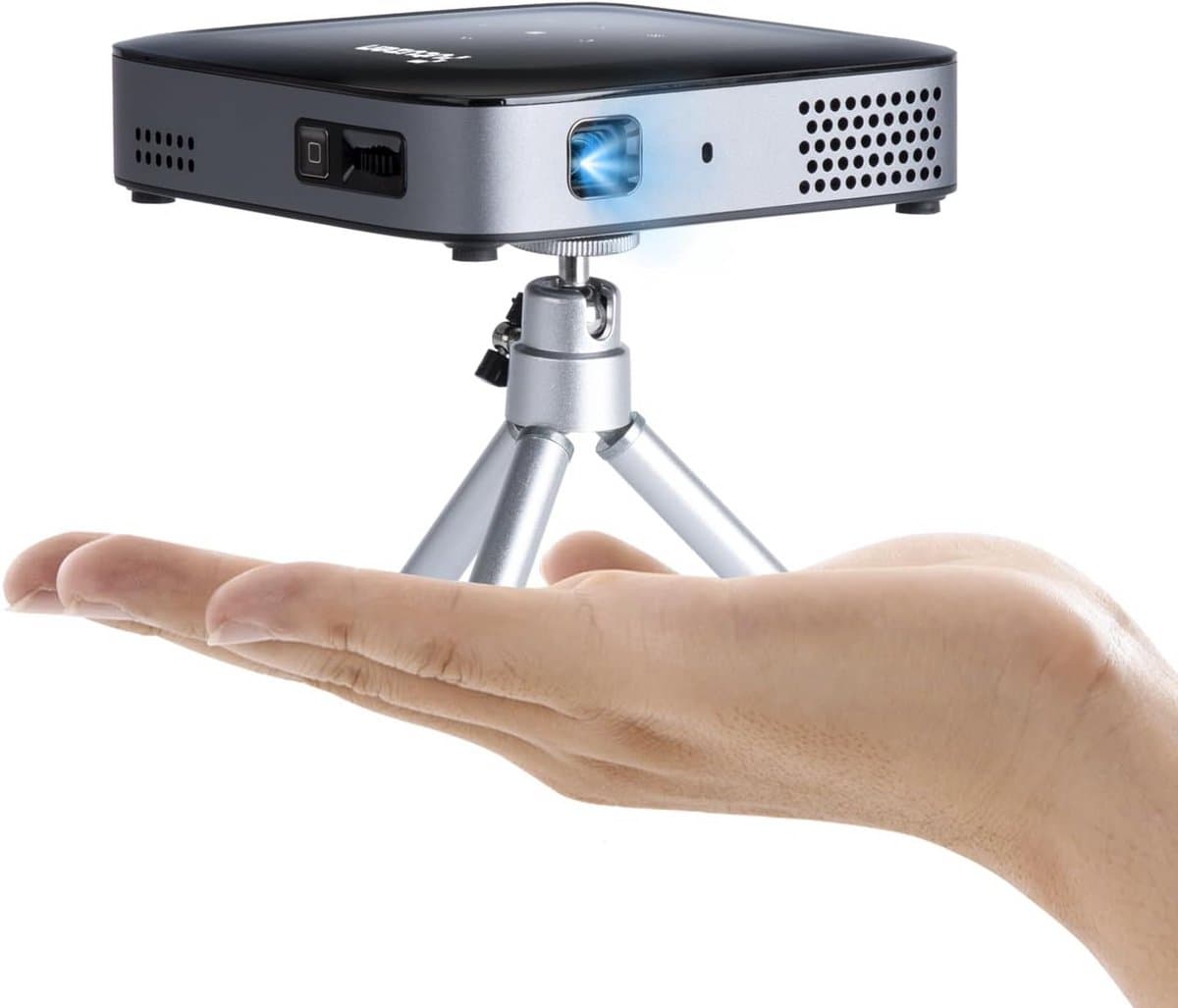 Draagbare Mini Projector 4K DLP met Wifi en Bluetooth, Oplaadbaar