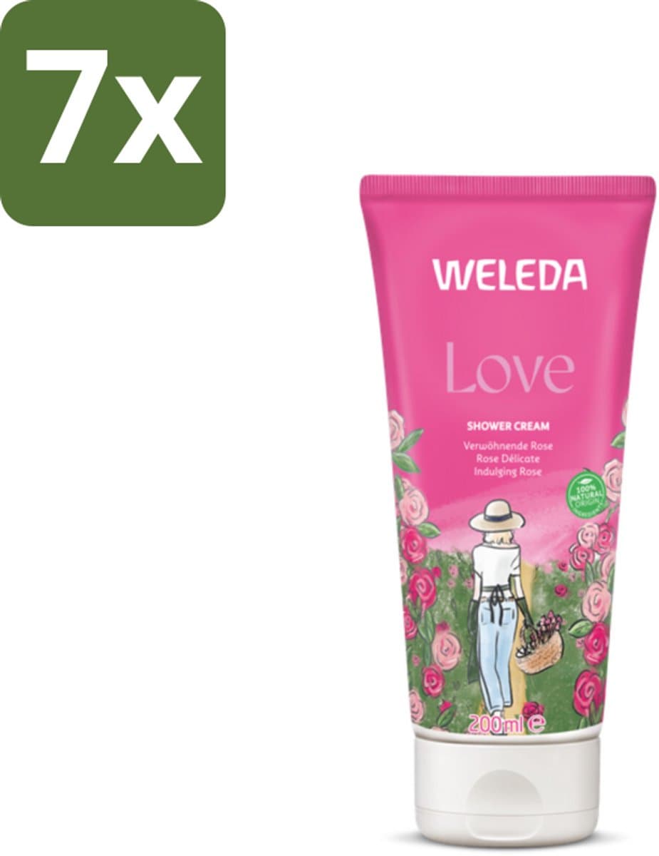 WELEDA - Douchecrème Aroma Shower Love - 200 ml - Bulkverpakking - 7 stuks
