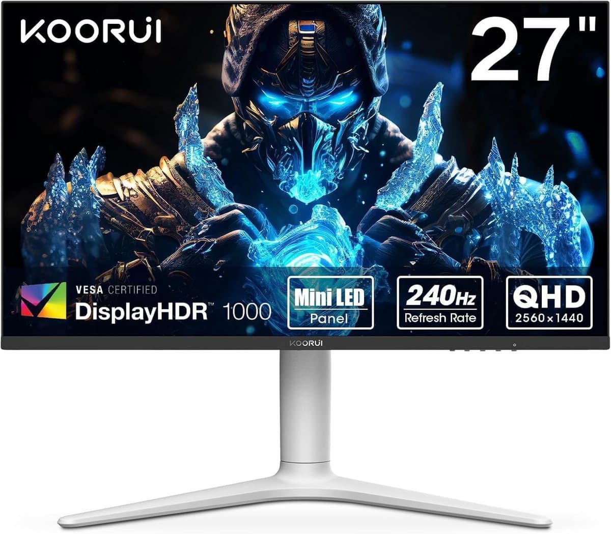 27 inch Gaming Monitor 240Hz QHD Mini LED 1ms Adaptieve Sync In Hoogte Verstelbaar