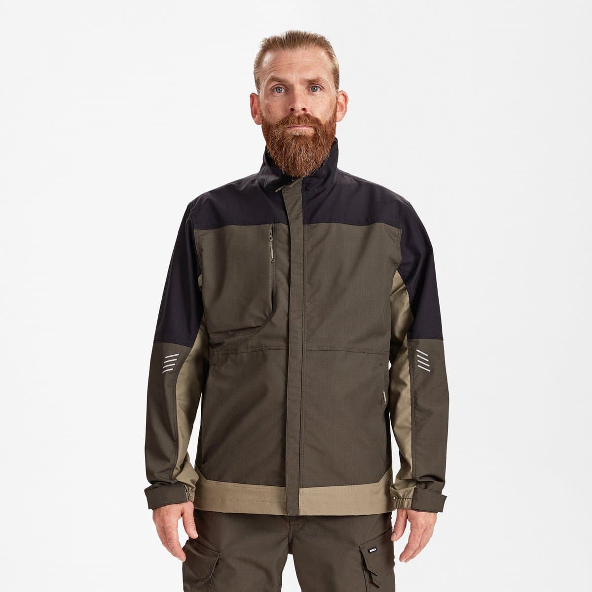 Engel Entire werkjack met 2-weg stretch 1329-144 - Forest Green / Black - 5XL