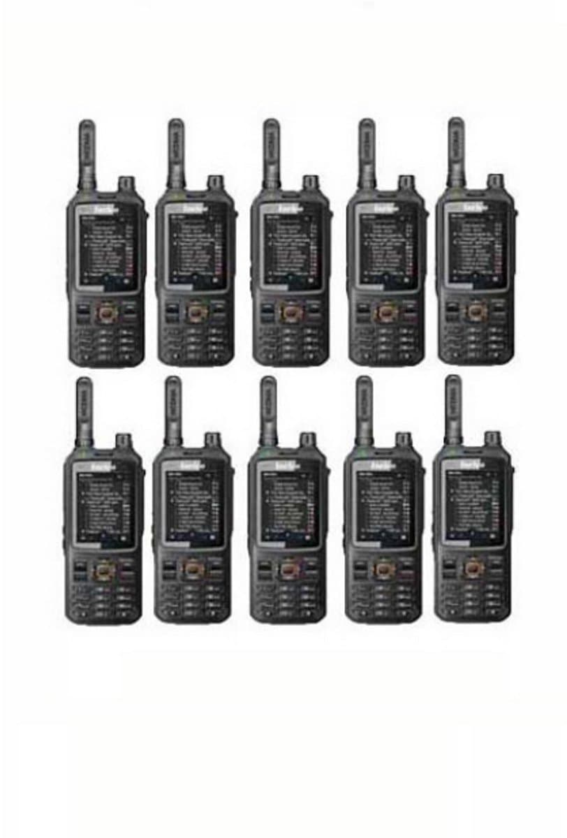 Set van 10 Inrico T320 V2 4G LTE Zello Portofoons, GPS, Wifi