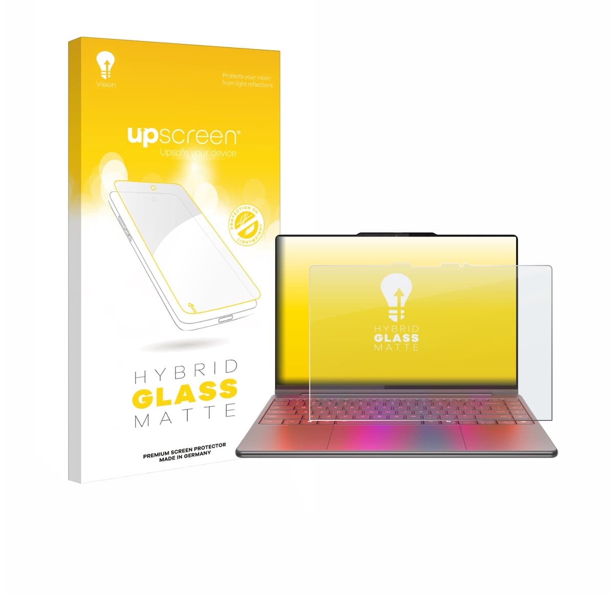 upscreen - Screenprotector voor Lenovo Yoga 9i 2-in-1 Gen 10 Aura Edition 14" - Folie Beschermfolie Beschermglas matte