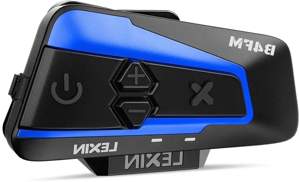 Lexin - B4FM-X - Motorfiets Intercom - Motorhelm - Bluetooth - Headsets - Handsfree - Communicator - Interphone - Voor 10 ruiters