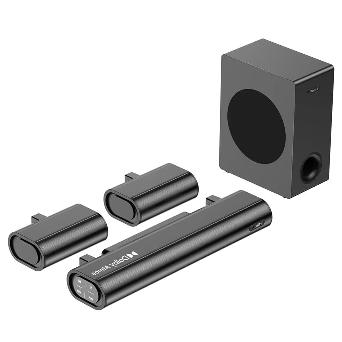 5.1 Soundbar – Surround Geluid – Dolby Atmos – Home Cinema – Bluetooth 5.3 – 380 Watt – Compact Design