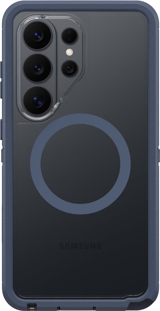 Otterbox Defender Samsung Galaxy S26 Ultra Back Cover met Magneet Transparant Blauwe Rand