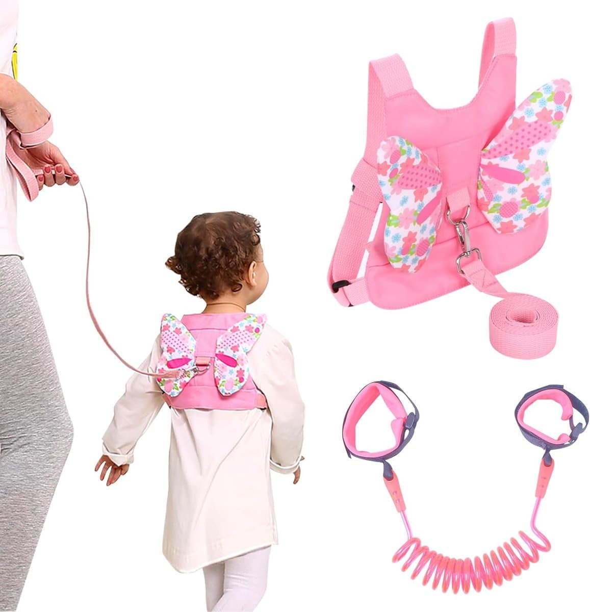 Baby Wandeltuig met Veiligheidsriem en Anti-Verlies Polsband voor Peuters