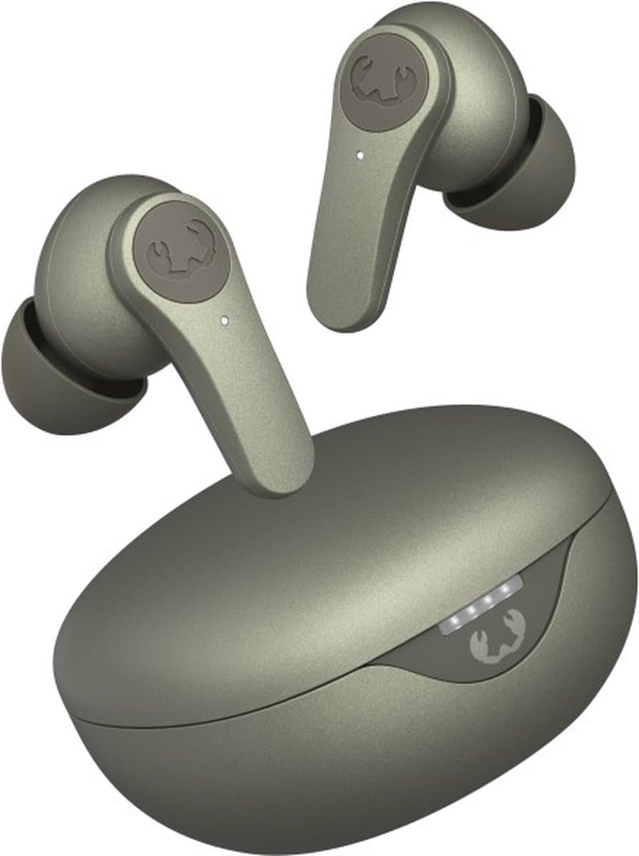 Fresh ’n Rebel Twins Rise - Draadloze Oordopjes met Noise Cancelling - Draadloos Opladen - 30 Uur Speelduur - Dried Green