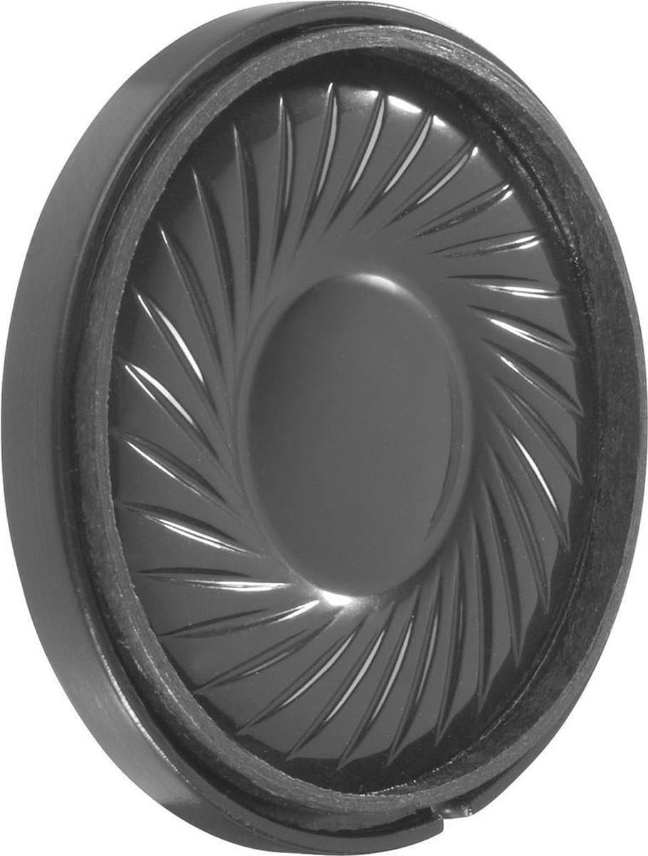 Visaton K 36 WP - 50 Ohm 1.4 inch 3.6 cm Mini-luidspreker 1 W 50 Ω Zwart Kunststof membraan, Vochtbestendig