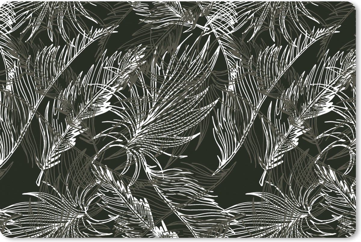 Muismat XXL 120x80 cm - Bureau onderlegger - Bureau mat Palmblad - Tropisch - Design - Hawaii - Bureaumat - Gaming mousepad xl - Bureaulegger groot - Computer deskmat