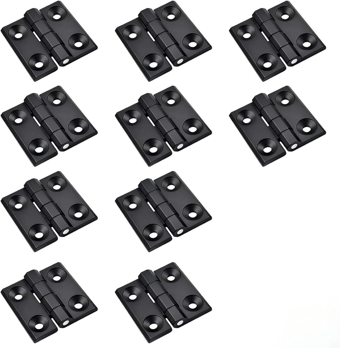 Deuren scharnieren set van 10 - zware zinklegering - inklapbare kogellagers - perfect voor meubels - ShopVlot