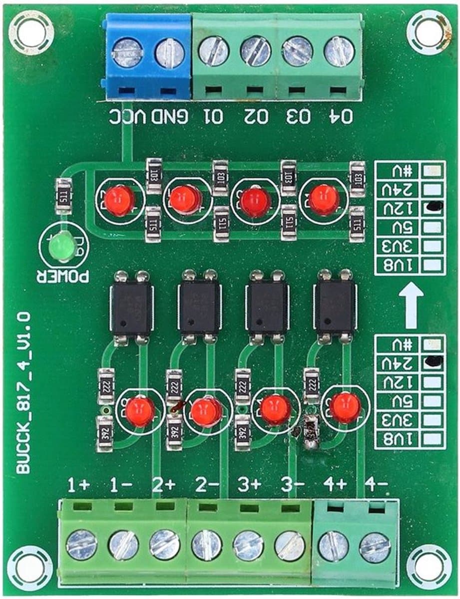 Isolatiekaart voor optocouplers - Jhubersproducts