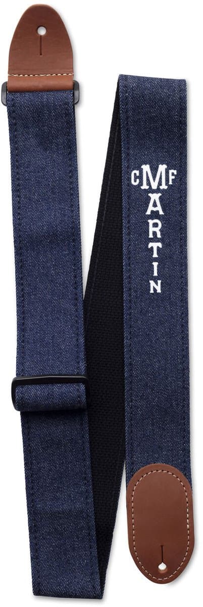 Martin 18A0077 Eco-Denim Gitaarband Blauw