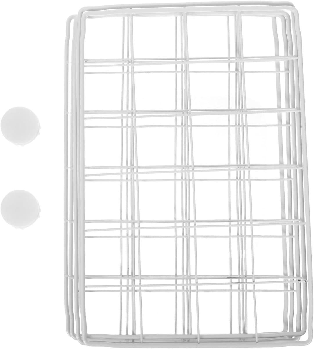 Vrieskast Verdeler - Diepvries Organizer - Efficiënte Voedselindeling - Geurvrije Metalen Plaat - 60.80X40.40X32.00CM - Wit