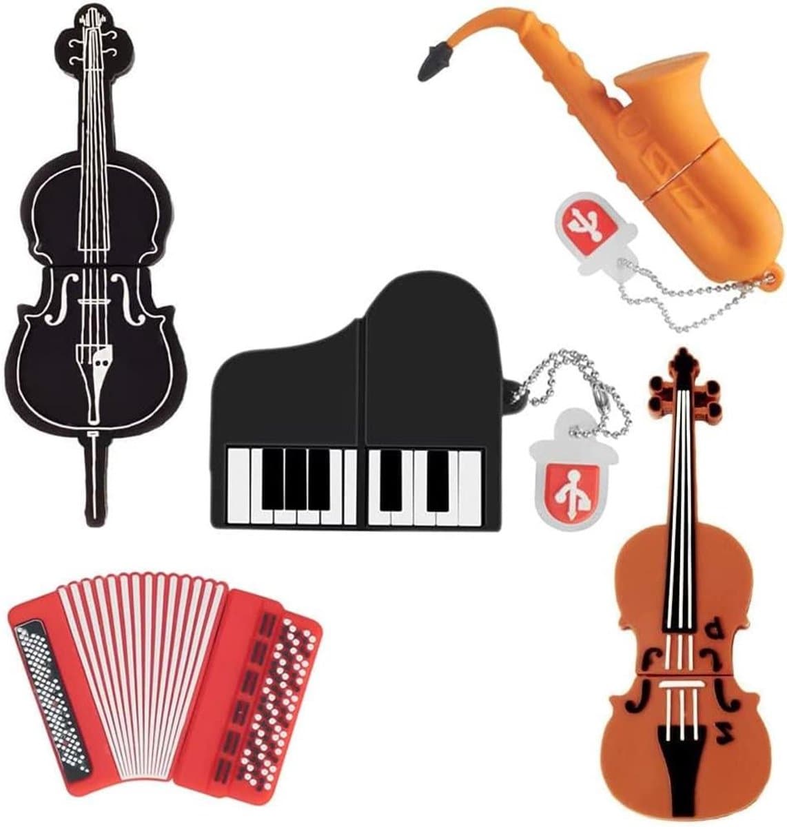 USB Sticks Muziek - Geheugensticks Flash Drives - Data Opslag - Schok- en Stofbestendig - 16 GB - Multicolor
