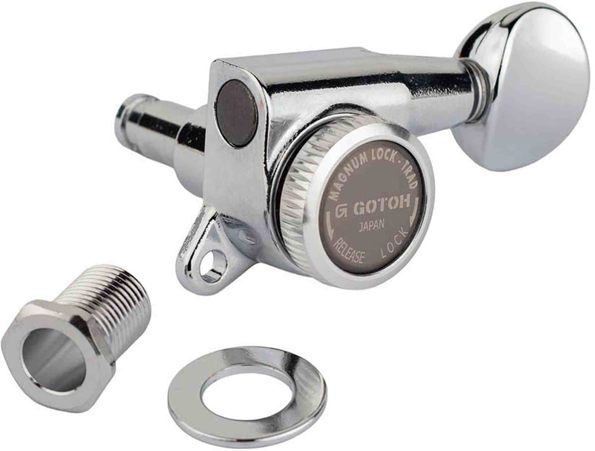 Gotoh GTH14057 SG381 stemmechanieken met Magnum Lock Trad and 05 knoppen, 3L3R, chroom