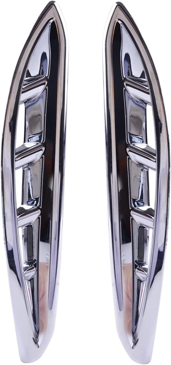 Mistlamp Grille Covers - Bumper Trim - Auto Exterieur - Duurzaam ABS Materiaal - 1 Paar - Zwart